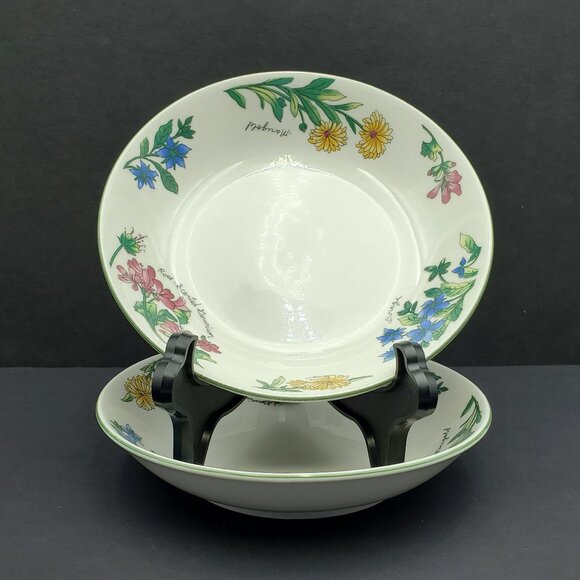 Oneida Geranium Soup Cereal Bowls Oneida Majesticware Small Floral Serving Bowls - Picture 1 of 7